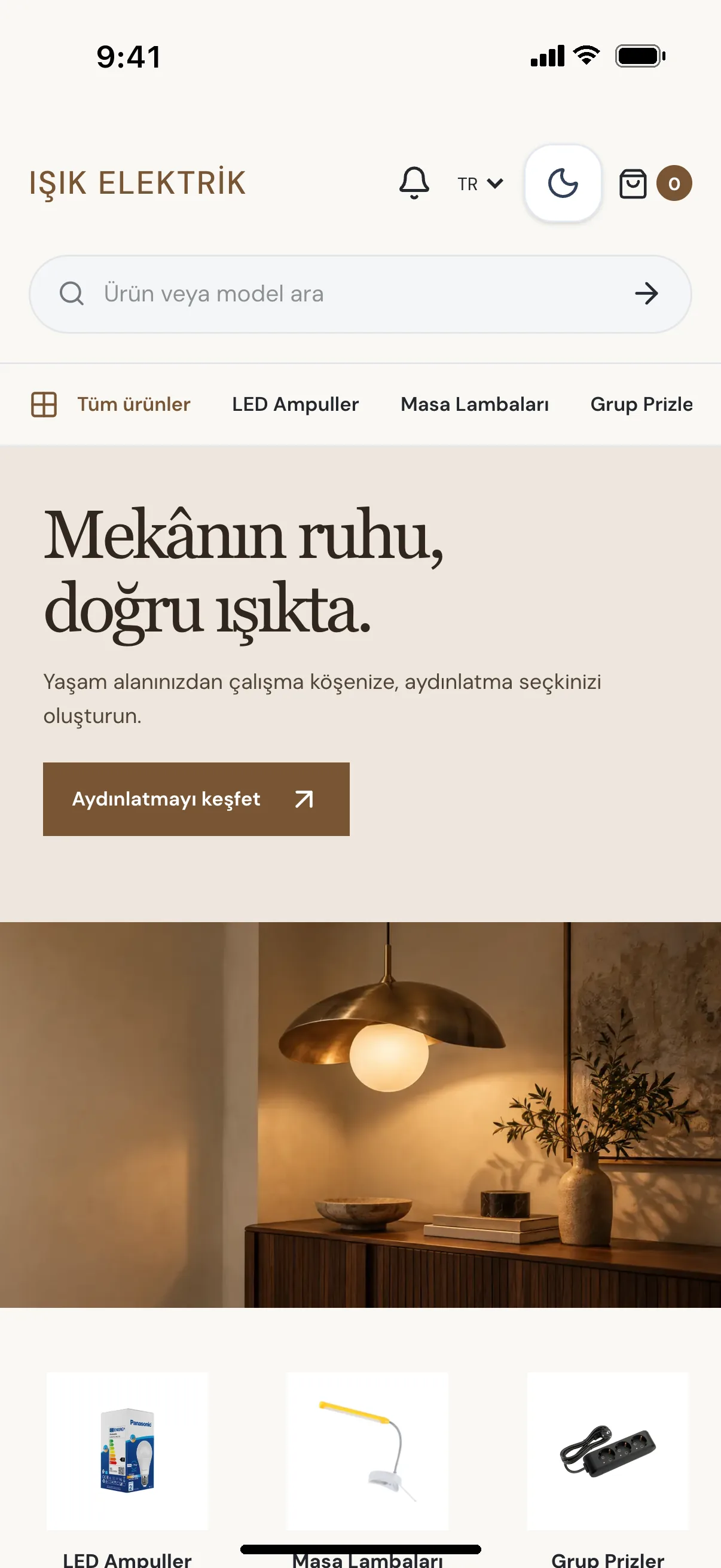 Hazır elektrik toptancısı teması, telefon görünümü