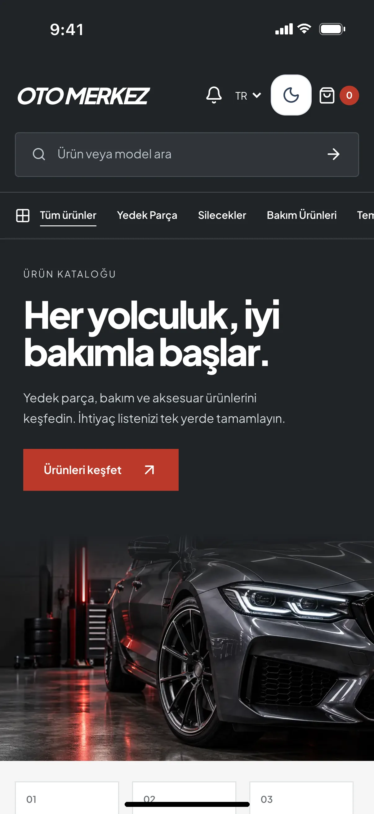 Hazır yedek parça toptancısı teması, telefon görünümü