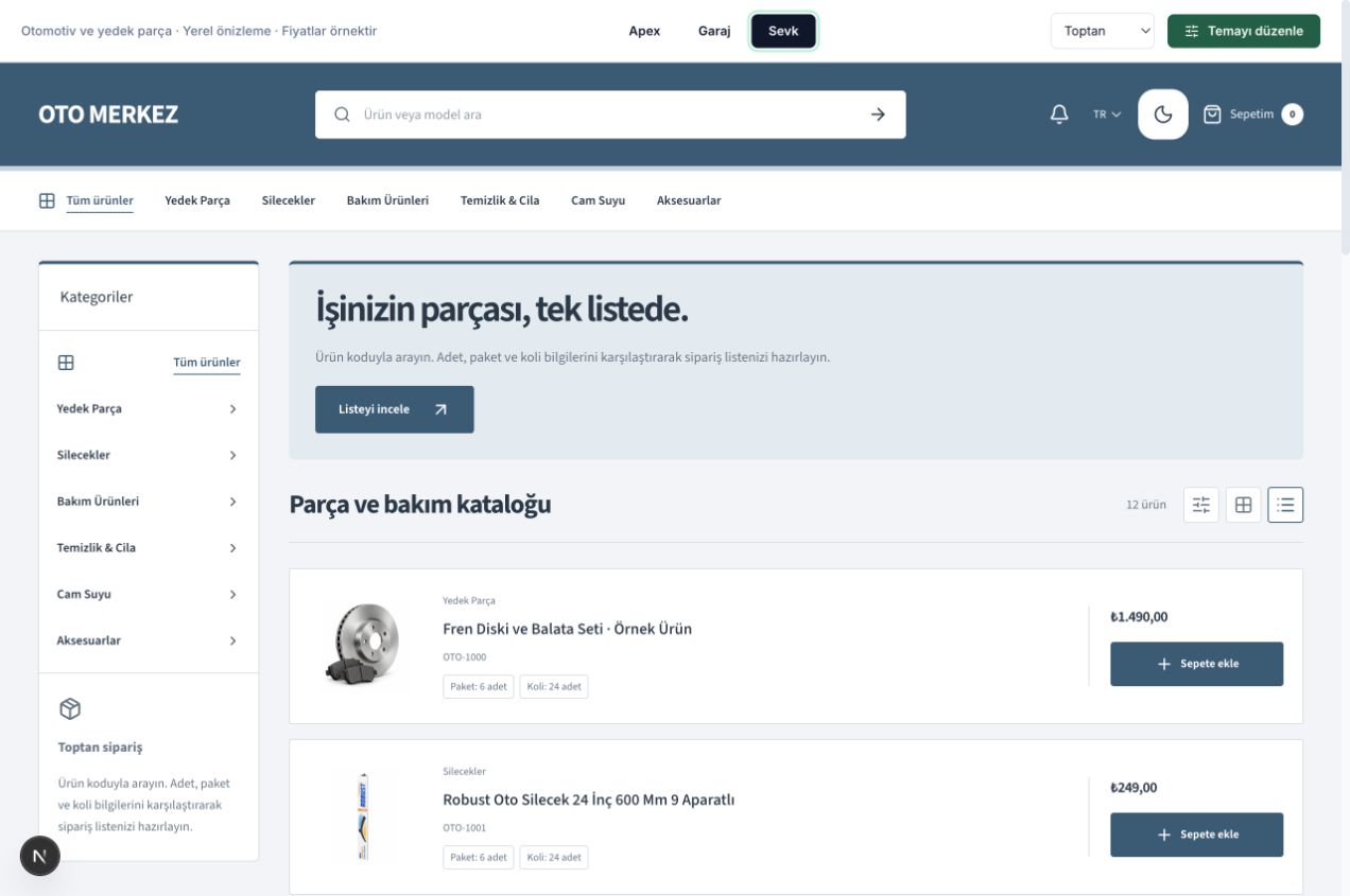 Sevk dijital katalog teması