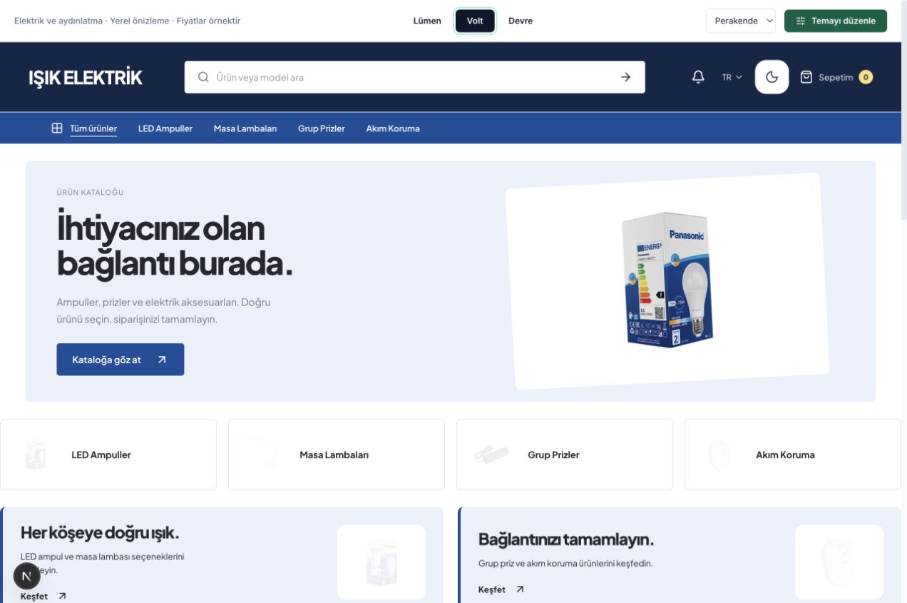 Volt dijital katalog teması