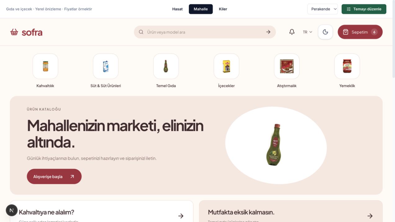 Mahalle dijital katalog teması