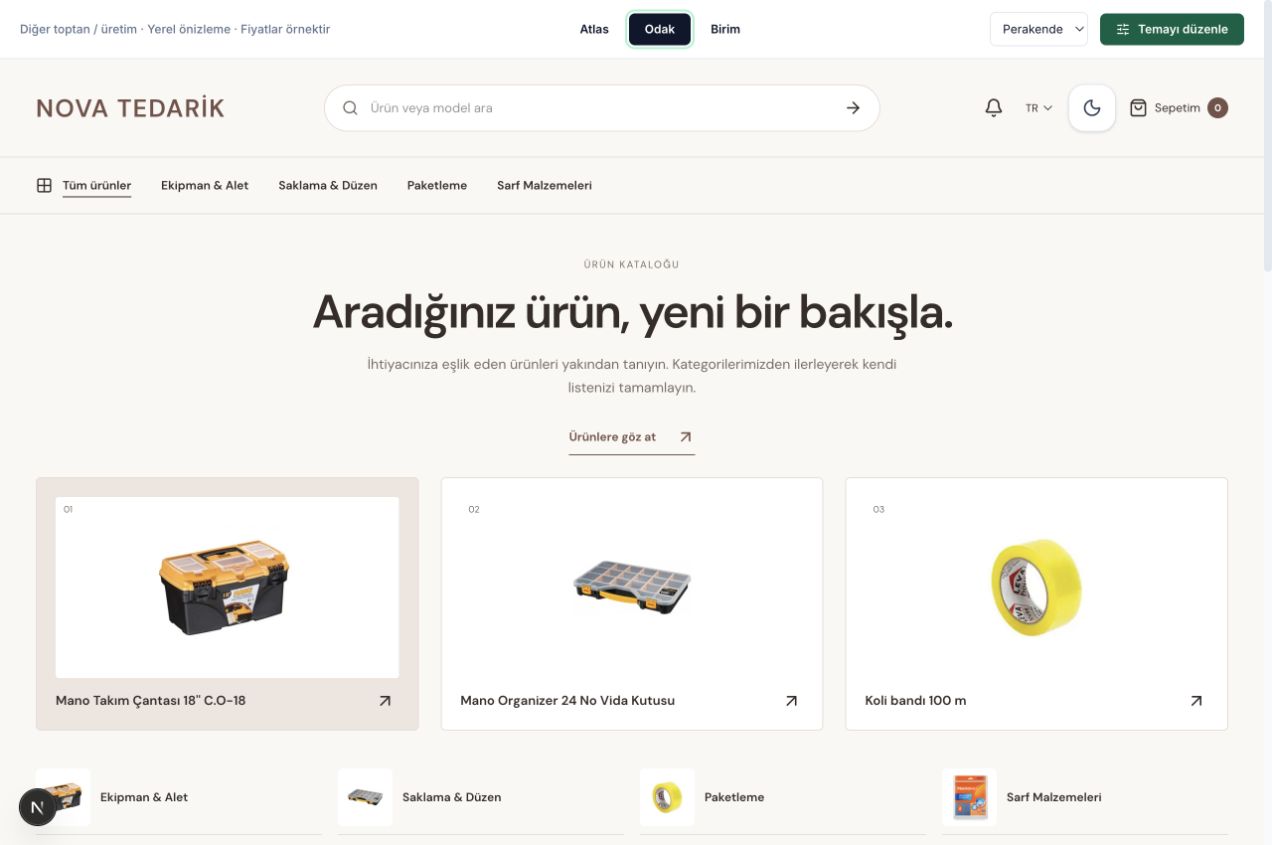 Odak dijital katalog teması