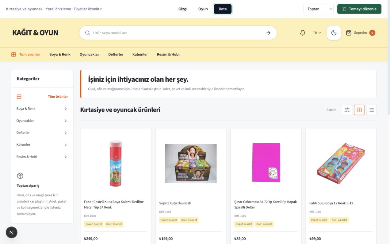 Rota dijital katalog teması